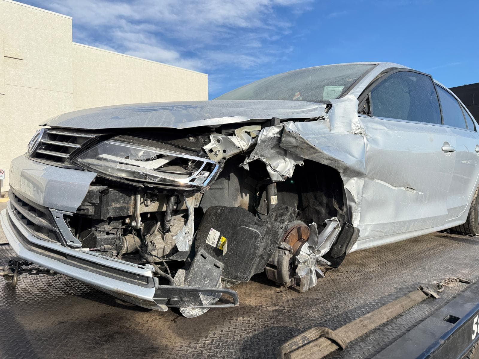 Free towing service for damaged Ford F-150